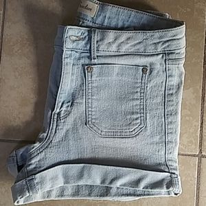 High rise booty denim shorts